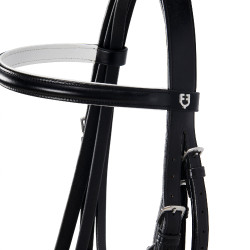 Glad in glad leer dressuur Dressage+ Equestro Zwart Glad in glad leer dressuur Dressage+ Equestro Zwart