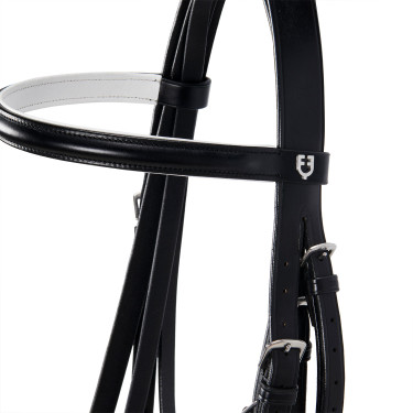 Glad in glad leer dressuur Dressage+ Equestro Zwart Glad in glad leer dressuur Dressage+ Equestro Zwart