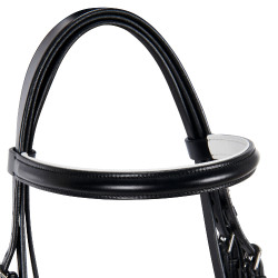 Glad in glad leer dressuur Dressage+ Equestro Zwart Glad in glad leer dressuur Dressage+ Equestro Zwart