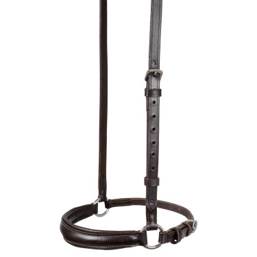 Hoofdstel met Duitse neusriem Equestro Donkerbruin