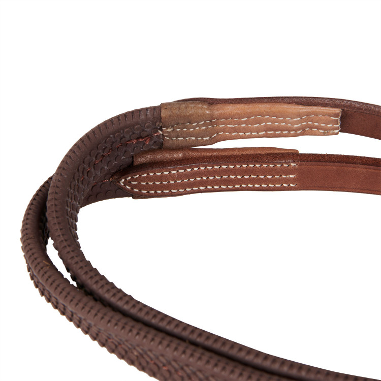 Hoofdstel met Mexicaanse neusriem en synthetisch schapenvacht Equestro Hoofdstel met Mexicaanse neusriem en synthetisch schapenvacht Equestro