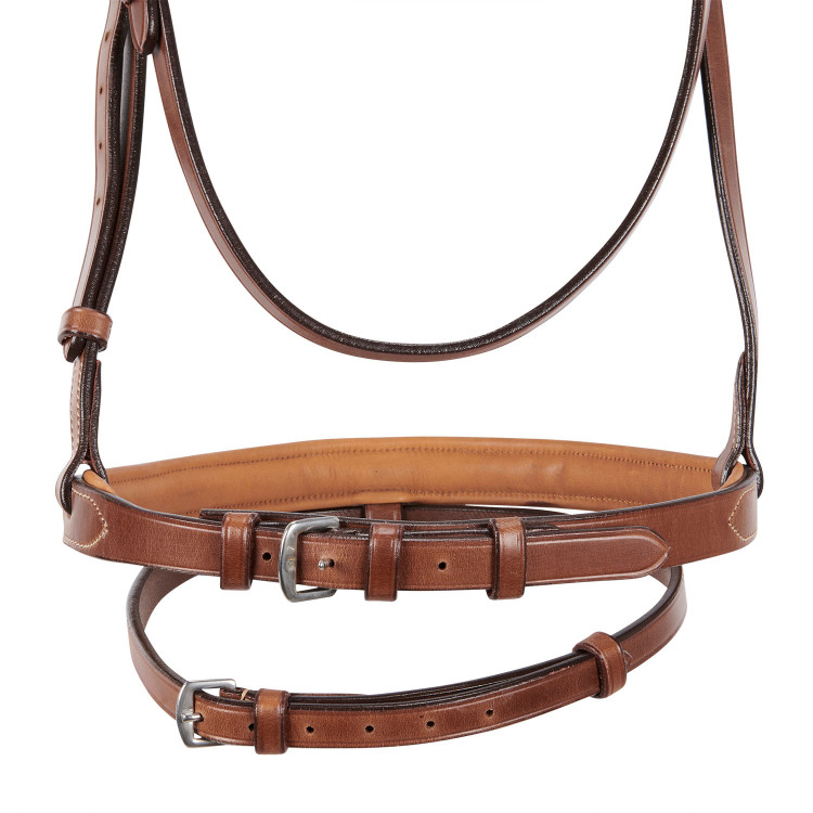 Engelse lederen hoofdstel met contrasterende stiksels Stitched Equestro Engelse lederen hoofdstel met contrasterende stiksels Stitched Equestro