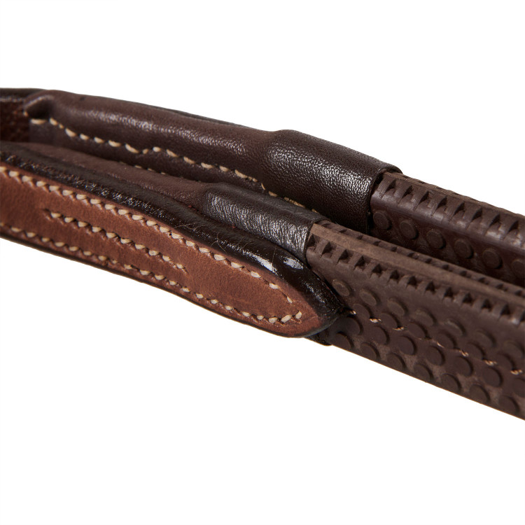 Engelse lederen hoofdstel met contrasterende stiksels Stitched Equestro Engelse lederen hoofdstel met contrasterende stiksels Stitched Equestro