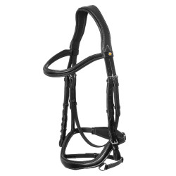Anatomisch hoofdstel met contrasterende stiksels Micklem Equestro Anatomisch hoofdstel met contrasterende stiksels Micklem Equestro
