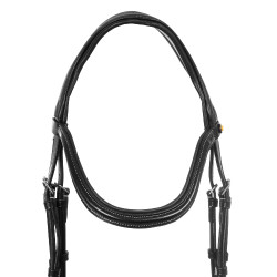 Anatomisch hoofdstel met contrasterende stiksels Micklem Equestro Anatomisch hoofdstel met contrasterende stiksels Micklem Equestro