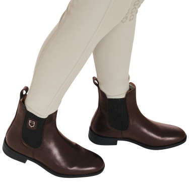 Unisex laarzen met zijelastieken Classic Equestro Donkerbruin