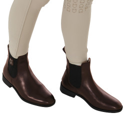 Unisex laarzen met zijelastieken Classic Equestro Donkerbruin