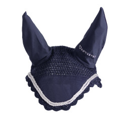 Gebreide oornetje met Cordura Equestro Marine Marineblauw