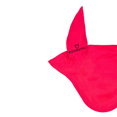 Anti-vliegennet pony met elastische oren basiscollectie Equestro Fuchsia Roze