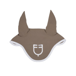 Vliegenmasker in technische stof White Line Edition Equestro Walnoot Bruin Vliegenmasker in technische stof White Line Edition Equestro Walnoot Bruin