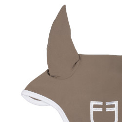 Vliegenmasker in technische stof White Line Edition Equestro Walnoot Bruin Vliegenmasker in technische stof White Line Edition Equestro Walnoot Bruin