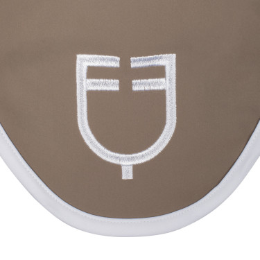 Vliegenmasker in technische stof White Line Edition Equestro Walnoot Bruin Vliegenmasker in technische stof White Line Edition Equestro Walnoot Bruin