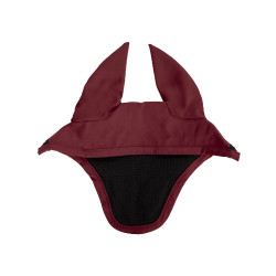 Bonnet anti-mouches en tissu technique stretch avec logo collection Elegance Equestro Bordeaux