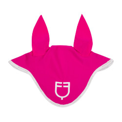 Vliegenmuts van technische stof met GP Equestro-logo Fuchsia / wit Roze Vliegenmuts van technische stof met GP Equestro-logo Fuchsia / wit Roze