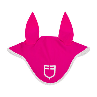 Vliegenmuts van technische stof met GP Equestro-logo Fuchsia / wit Roze Vliegenmuts van technische stof met GP Equestro-logo Fuchsia / wit Roze