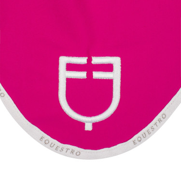 Vliegenmuts van technische stof met GP Equestro-logo Fuchsia / wit Roze Vliegenmuts van technische stof met GP Equestro-logo Fuchsia / wit Roze