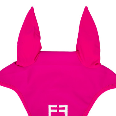 Vliegenmuts van technische stof met Equestro-logo Fuchsia / wit Roze