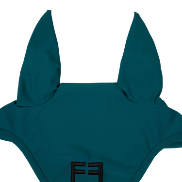 Vliegenmuts van technische stof met Equestro-logo Petrol / zwart Blauw