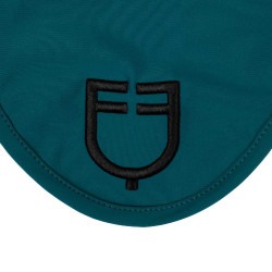 Vliegenmuts van technische stof met Equestro-logo Petrol / zwart Blauw