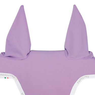 Anti-vliegennet van technische stof met bevestiging aan de neusriem Equestro Lila / wit Violet