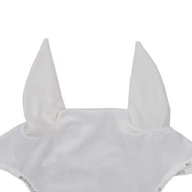 Vliegenmasker in stof Louvre Acavallo Wit