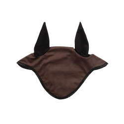 Vliegenmasker in stof Louvre Acavallo Bruin