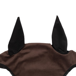 Vliegenmasker in stof Louvre Acavallo Bruin