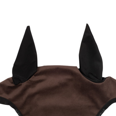 Vliegenmasker in stof Louvre Acavallo Bruin