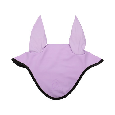 Lycra vliegenmasker met siliconen Acavallo-logo Paars / zwart Violet