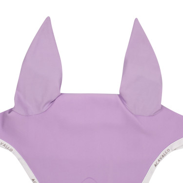 Lycra vliegenmasker met siliconen Acavallo-logo Lila / wit Violet