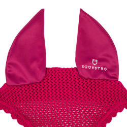 Katoenen vliegenmuts met elastische oren Equestro Fuchsia Roze
