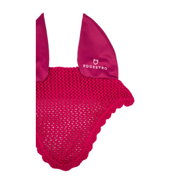 Katoenen vliegenmuts met elastische oren Equestro Fuchsia Roze