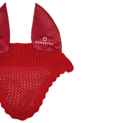 Katoenen vliegenmuts met elastische oren Equestro Rood
