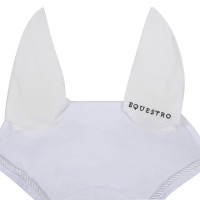 Katoenen anti-vliegennet met centraal logo New Style Equestro Wit