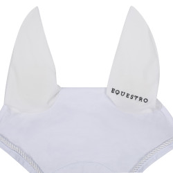 Katoenen anti-vliegennet met centraal logo New Style Equestro Wit Katoenen anti-vliegennet met centraal logo New Style Equestro Wit