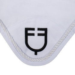 Katoenen anti-vliegennet met centraal logo New Style Equestro Wit Katoenen anti-vliegennet met centraal logo New Style Equestro Wit