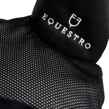 Antivliegenkap van antibacterieel katoen Equestro Zwart / zwart