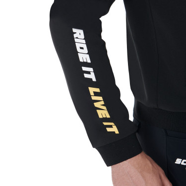 Herenjack van technisch materiaal collectie Scuderia Equestro Zwart