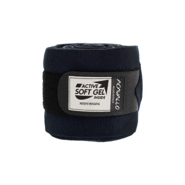 Gel- en fleecebanden Acavallo per paar Blauw