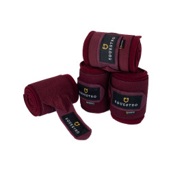 Ademende werkbandages van fleece en elastiek per 4 Equestro