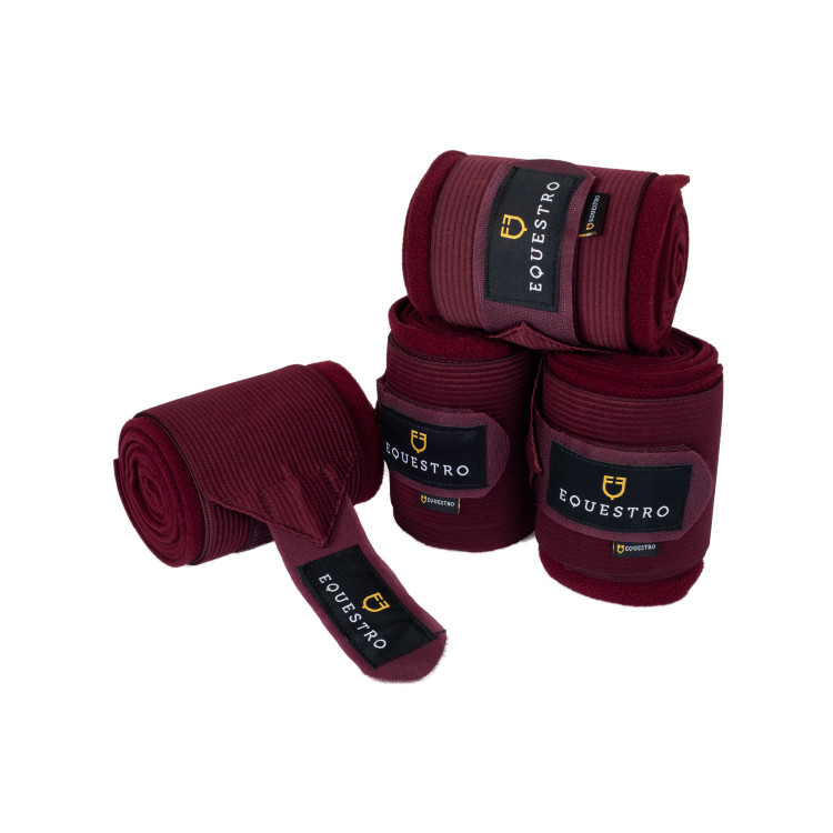 Ademende werkbandages van fleece en elastiek per 4 Equestro