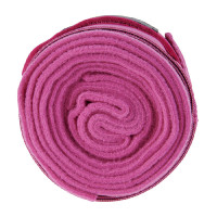 Ademende werkbandages van fleece en elastiek per 4 Equestro Zwart