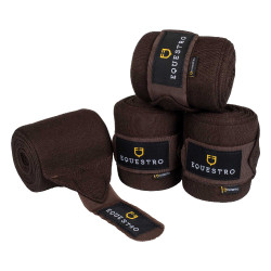 Wolbandages voor rust per 4 Equestro Bruin