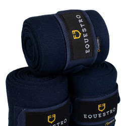 Wolbandages voor rust per 4 Equestro Marine Marineblauw