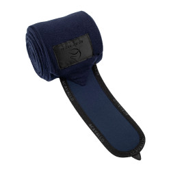 Anti-pilling polobandages met klittenbandsluiting Acavallo per 4 Diepblauw / zwart Marineblauw Anti-pilling polobandages met klittenbandsluiting Acavallo per 4 Diepblauw / zwart Marineblauw