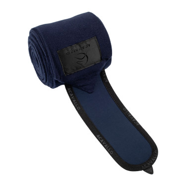 Anti-pilling polobandages met klittenbandsluiting Acavallo per 4 Diepblauw / zwart Marineblauw Anti-pilling polobandages met klittenbandsluiting Acavallo per 4 Diepblauw / zwart Marineblauw