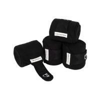 Polo bandages klittenbandsluiting Trim per 4 Equestro Zwart / zwart