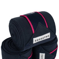 Polo bandages klittenbandsluiting Trim per 4 Equestro Citroen / zwart Geel