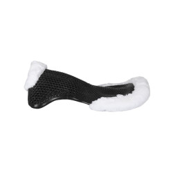 Therapeutische gel schokdemper met ecologische wol vooraan verhoogd Acavallo Zwart / wit Therapeutische gel schokdemper met ecologische wol vooraan verhoogd Acavallo Zwart / wit