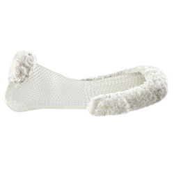 Therapeutische gel pad met achterverhoging in ecologische wol Acavallo Transparant / natuurlijk